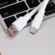 Кабель USB - Type-C для зарядки та живлення 120W 25см Білий USBType-C025m120W фото 3