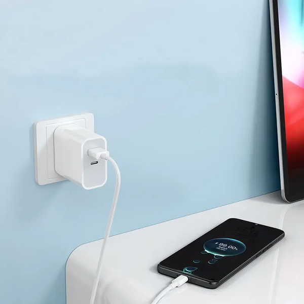 Кабель usb - type-c 2a для зарядки і живлення 7 м білий USB Type-C 7m фото