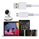 Кабель usb - micro usb для зарядки та живлення 14 м білий USB-micro 14m фото 2