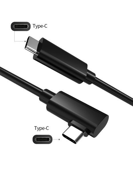 Кабель Oculus Link USB-C 3.2 Type-C 5 м для Quest 2/3/Pro/Pico 4 з передачею даних Чорний CC-5mGB фото