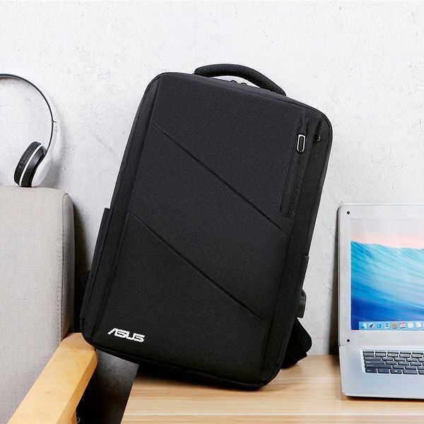 Рюкзак протиударний для ноутбука 15,6", водостійкий, з USB-портом Чорний IBN051B3 фото