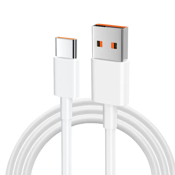 Кабель usb - type-c для зарядки та живлення 2,4a 25см білий USBType-C025m фото
