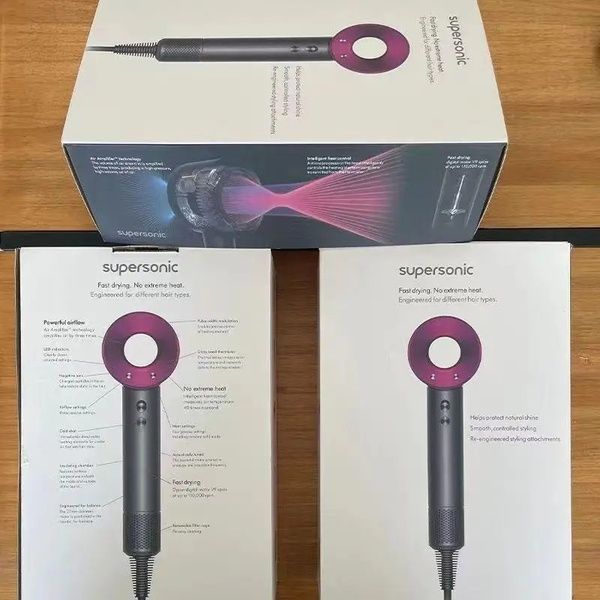 Фен стайлер для волосся 5 в 1 Supersonic Premium Magic Hair 1600 Вт 5 насадок Рожевий HD07P фото