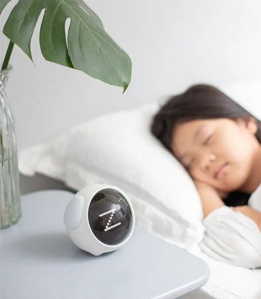 Будильник нічник Emoji Alarm Clock багатофункціональний піксельний з анімацією Білий YV-O фото