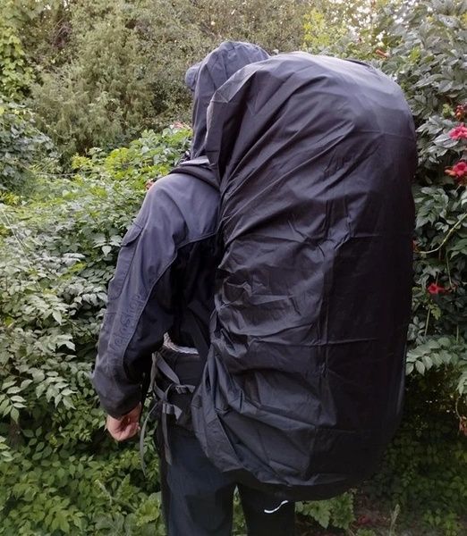 Чохол від дощу для рюкзаків та сумок дощовик на 90-100 л RainCover Чорний IBX012B фото
