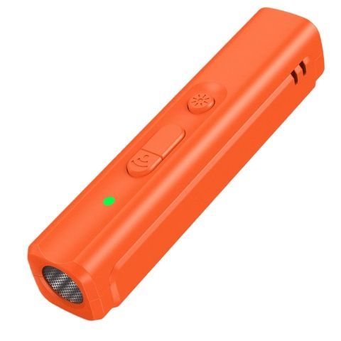Відлякувач собак ультразвуковий dicway з UV 365NM ліхтариком на акумуляторі Помаранчевий N110J фото